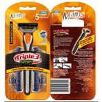 Personna Triple 3 Sport Üç Bıçaklı Sistem Tıraş Bıçağı ve 5 Yedek