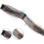 Peruk Market Klipsli Hair Tinsel Saç Simi - HTK01 - Renkli