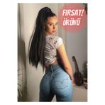 PERUK Siyah At Kuyruğu Postiş Kaynak Takma Saç