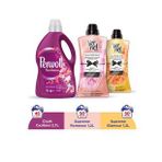 Perwoll Çiçek Cazibesi 2.7 lt Vernel Max Supreme 1200 ml Romance Glamour Sıvı Çamaşır Deterjanı