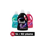 Perwoll Hassas Sıvı Çamaşır Deterjanı 2,97L 3' Lü Set : X1 Siyah, X1 Sport, X1 Renkli (162 Yıkama)