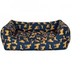 Pet 60x70 cm Comfort Uniform Lacivert-Sarı Köpek Yatağı
