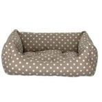 Pet Comfort 40x50 cm Uniform Bej Puantiyeli Kedi ve Köpek Yatağı