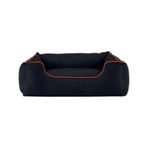 Pet Comfort Alpha Siyah W Turuncu Biye L 105x85 cm Köpek Yatağı