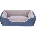 Pet Comfort Bravo Duo Gri Mavi Small 55x45 cm Peluş Kedi ve Köpek Yatağı