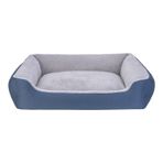 Pet Comfort Bravo Duo Mavi Gri XL Peluş Köpek Yatak