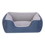Pet Comfort Echo 60x50 cm Small Mavi Gri Peluş Kedi ve Köpek Yatağı