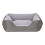 Pet Comfort Echo 80x65 cm Medium Gri Peluş Köpek Yatağı