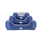 Pet Comfort Echo Mirinda Gri Mavi 60x50 cm Small Peluş Kedi ve Köpek Yatağı