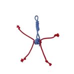 Pet Comfort İpli %100 Pamuk Gri Kırmızı 25 cm Kedi Oyuncağı
