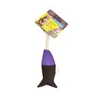 Pet Comfort İpli Balık Su Geçirmez Kahverengi/Mor 6x24 cm Kedi Oyuncağı