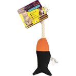 Pet Comfort İpli Balık Su Geçirmez Kedi Oyuncağı Lacivert-Turuncu