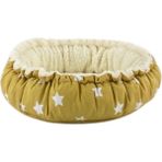 Pet Comfort Sunflower Çift Taraflı Sarı Star Peluş 60 cm Kedi ve Köpek Yatağı