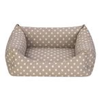Pet Comfort Uniform Bej Puantiyeli S 50x40 cm Kedi ve Köpek Yatağı