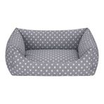 Pet Comfort Uniform Gri Puantiyeli M 60x50 cm Köpek Yatağı