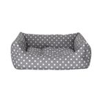 Pet Comfort Uniform Puantiyeli Gri Xsmall 40x50 cm Kedi ve Köpek Yatağı