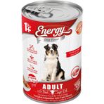 Pet Food Energy 4x400 gr Sığır Etli Yetişkin Köpek Yaş Konserve Maması