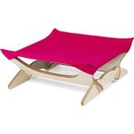 Pet Home Kedi Hamak Asılı Yuva Ayrılabilir Kedi Çöp Ahşap Evcil Hayvan Yatak Asılı Kedi Evi - Kırmızı (Yurt Dışından) - 38 x 38 x 9 cm