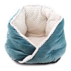 Pet Home Kış Pet Isınma Yatak Köpek Yuvarlak Kedi Uyku Tulumu Peluş Yumuşak Sakinleştirici Yatak - Mavi (Yurt Dışından) - 42 x 37 x 17 cm