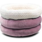Pet Home Pet Yuvarlak Yatak Kediler Köpekler Kış Ev Uyku Sıcak Mat Pad - Mor (Yurt Dışından) - 47 x 37 x 17 cm