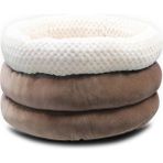 Pet Home Pet Yuvarlak Yatak Kediler Köpekler Kış Ev Uyku Sıcak Mat Pedi - Kahve (Yurt Dışından) - 47 x 37 x 17 cm