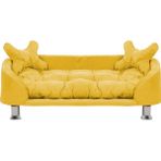 Pet Kybele Orta Irk Köpek Yatağı 100X60 cm - Sarı - 100 x 60 cm