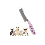 Pet Love Kedi Köpek Tüy Açma Tarağı Kıtık Topak Açıcı Ergonomik Plastik Saplı Tek Taraflı Bakım Metal Tarak