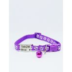 Pet Love Kedi Künyesi, Köpek Künyesi, Isimli Kedi Tasması, Isimli Köpek Tasması - Min. 19 cm - Max. 32 cm - Mor