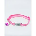 Pet Love Kedi Künyesi, Köpek Künyesi, Isimli Kedi Tasması, Isimli Köpek Tasması - Min. 19 cm - Max. 32 cm - Pembe