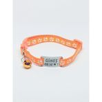 Pet Love Kedi Künyesi, Köpek Künyesi, Isimli Kedi Tasması, Isimli Köpek Tasması - Min. 19 cm - Max. 32 cm - Turuncu