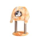 Pet Luxe Monster Figürlü 4’ü 1 Arada Kedi Tırmalama Ağacı ve Yatak
