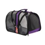 Pet Pretty 28x44x28 cm Mor Bacco Milano Şeffaf Kedi ve Köpek Taşıma Çantası