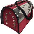 Pet Pretty 30x30x49 cm Kırmızı Flybag Şeffaf Kedi Ve Köpek Taşıma Çantası