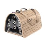 Pet Pretty 30x44x30 cm Kahverengi Flybag Kapalı Kedi ve Köpek Taşıma Çantası