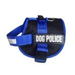 Pet Pretty Mavi Dog Police Small Göğüs Tasması