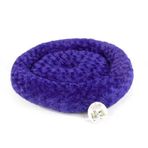Pet Pretty Peluş Mor 55x55 cm Simit Köpek Yatağı
