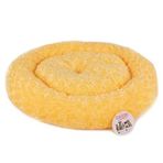 Pet Pretty Peluş Sarı 55x55 cm Simit Köpek Yatağı