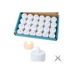 Pet Rock Led Mum Mum Tealight Mum Led Işıklı Dumansız Pilli Led Mum 12 Adet