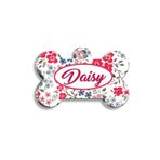 Pet Tag Art Ilkbahar Çiçekleri Kedi Köpek Künyesi Small 2,1 x 3,1 cm