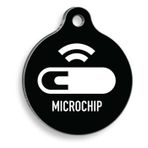 Pet Tag Art Mikro Çip Yuvarlak Köpek Künyesi