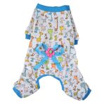 Petall Evcil Hayvan Köpek Pijama Tulum Uyku Montu - Küçük Orta Büyük Köpekler için Evcil Hayvan Sevimli Genel Giysiler Kediler (S, Mavi)