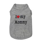 Petall Evcil Hayvan Köpek Tişörtü I Love My Daddy Anne Yelek Hediye Kostüm Giysileri Küçük Yavru Kedi Yavru Kedi Yorkshire Chihuahua Kaniş Çay Fincanı Teriyer Tavşan Bebek Köpekler için (XL, Gri-M)