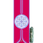 Petarya Mandala Series 4.1 mm Eternal Life Creation Doğal Kauçuk Kaydırmaz Yoga Matı