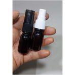 Petçi cam salih 10 Adet Boş amber Şişe Beyaz Spreyli Kolonya Şişesi Doldurulabilir Cep Plastik Parfüm Şişesi 10 ml