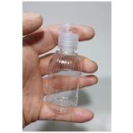 Petçi cam salih 2 Adet Boş Şişe şeffaf damla kapaklı Kolonya Şişesi Doldurulabilir Cep Plastik Parfüm Şişesi 50 ml