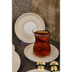 Petek 6'lı Porselen Çay Tabağı Seti ZHR06CT01Y01R0470