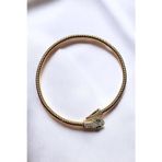 Petek Aksesuar METALİZE CHOKER TAŞLI YILAN TASMA KOLYE