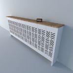 Petek Önü Kaplama Dresuar ( 200 cm ) Petek Önü Kapatma Petek Kaplama BPKM001 - Atlantik Çam - Beyaz