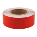 Petekli Reflektif Fosfor Şerit Bant Reflektör Kırmızı 5cm x 25 Metre