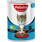 Peteko 12x400 gr Jöleli Balıklı Yetişkin Kedi Yaş Maması